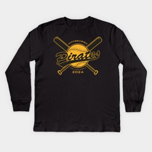 Pirates 24 Kids Long Sleeve T-Shirt